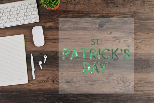 St Patrick's Day Faux Sequins Sublimation Transfer