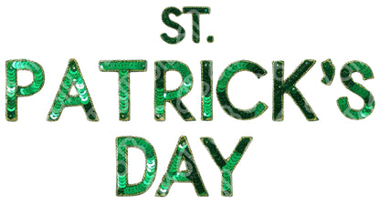 St Patrick's Day Faux Sequins Sublimation Transfer