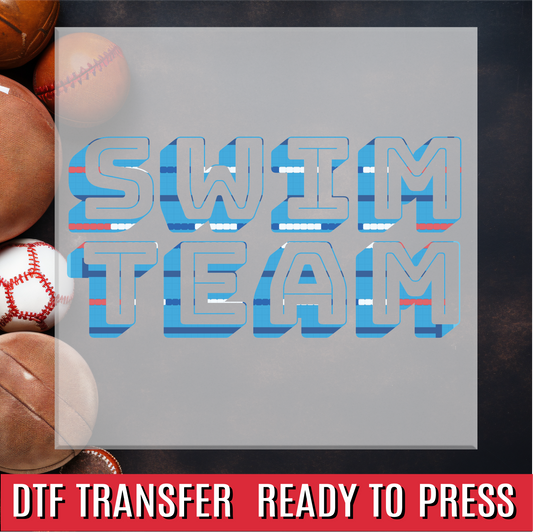 Swim Team DTF Transfer