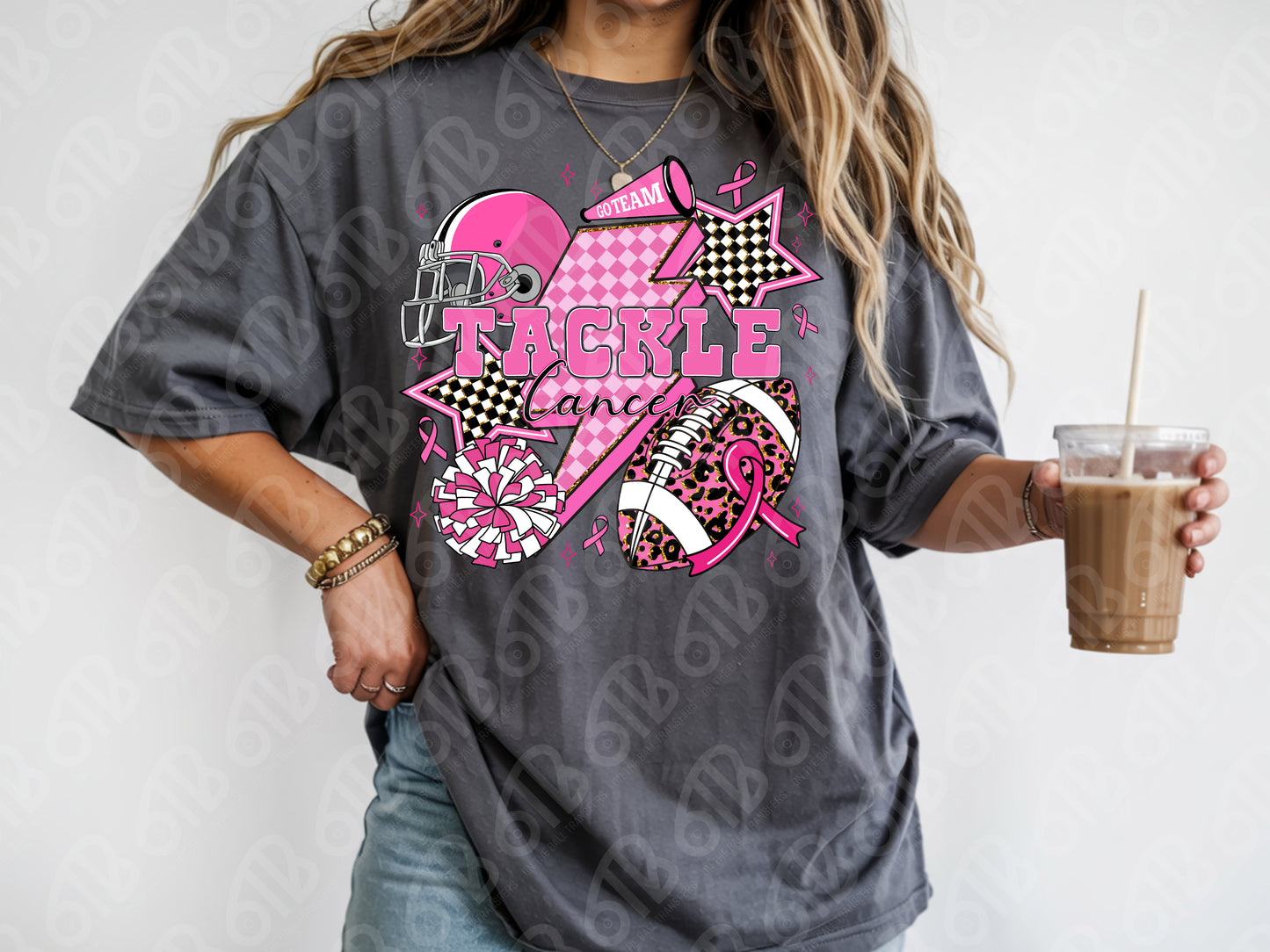Tackle Cancer Breast Cancer Awareness DTF Transfer
