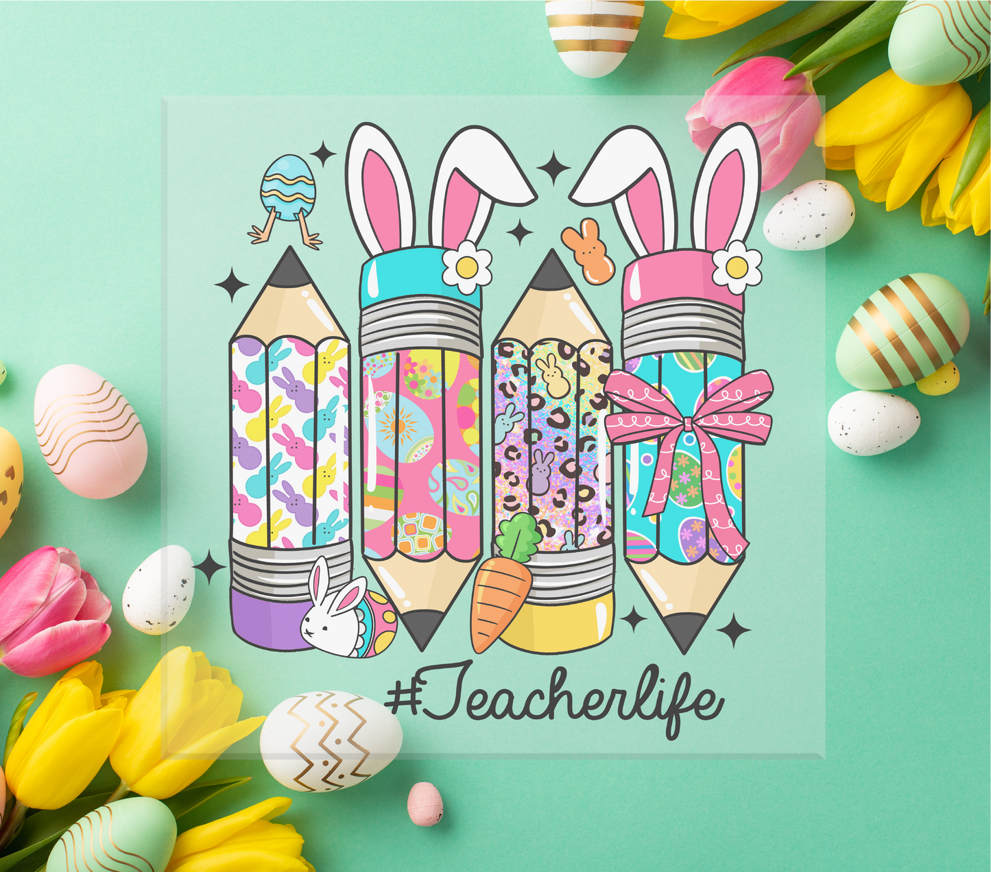 Easter Teacher DTF Transfers