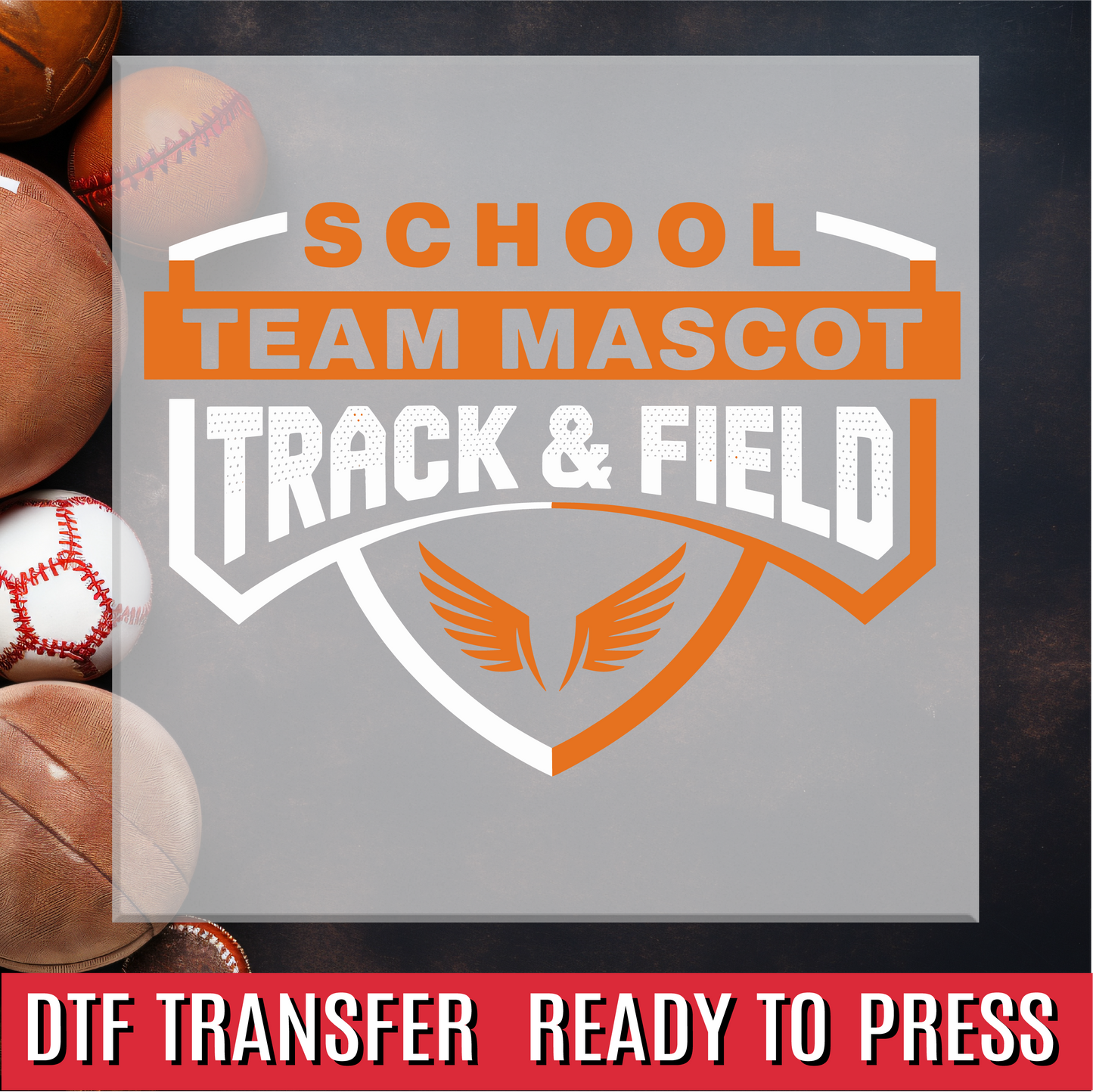 Track and Field Custom DTF Transfer