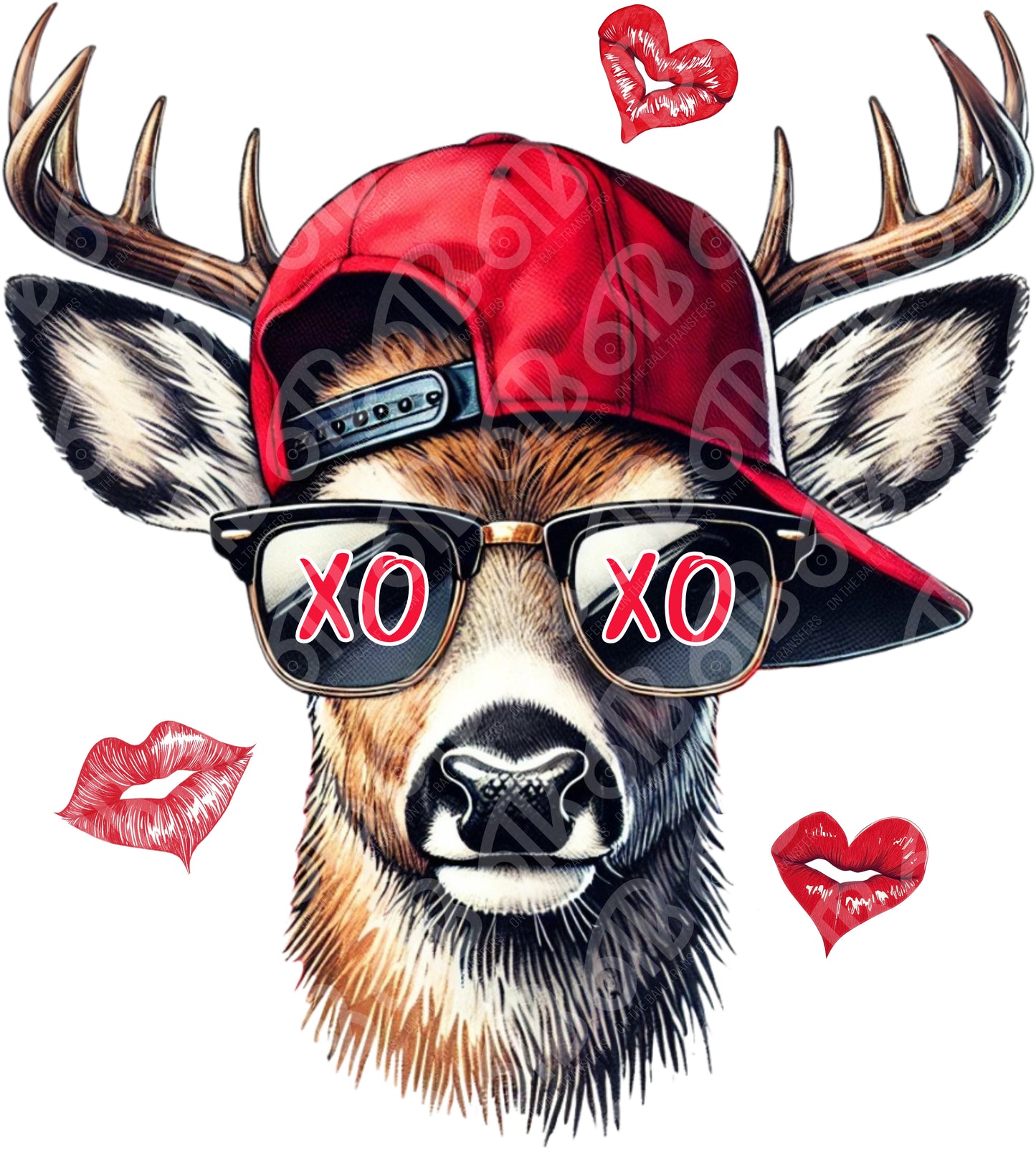 XOXO Buck DTF Transfer