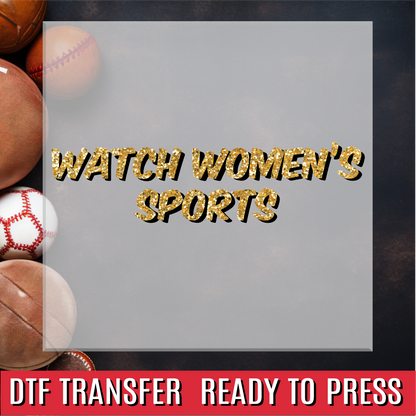 Watch Women's Sports DTF Transfer