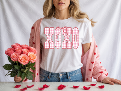 XOXO Gingham DTF Transfer
