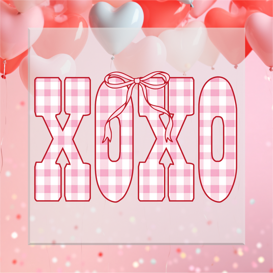 XOXO Gingham DTF Transfer