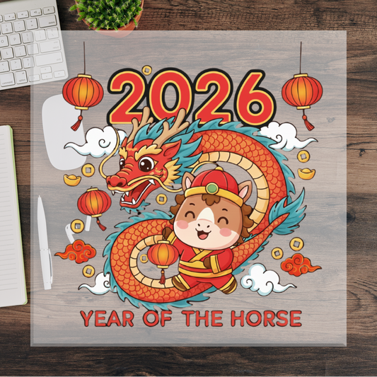 Lunar New Year Cartoon DTF Transfer