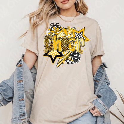 Cheer Coquette Preppy Collage DTF Transfer