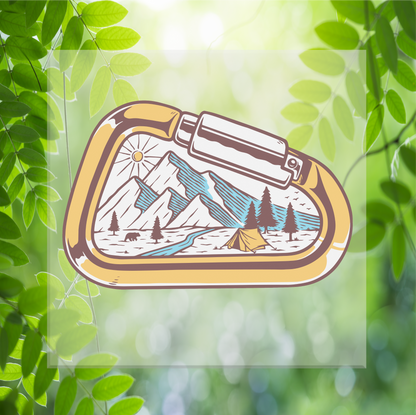 Mountain Climbing Carabiner DTF Transfer