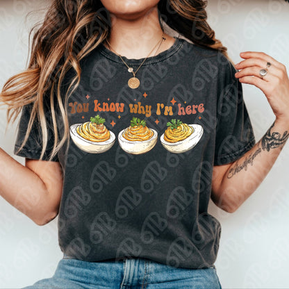 You Know Why I'm Here Cute DTF Transfer