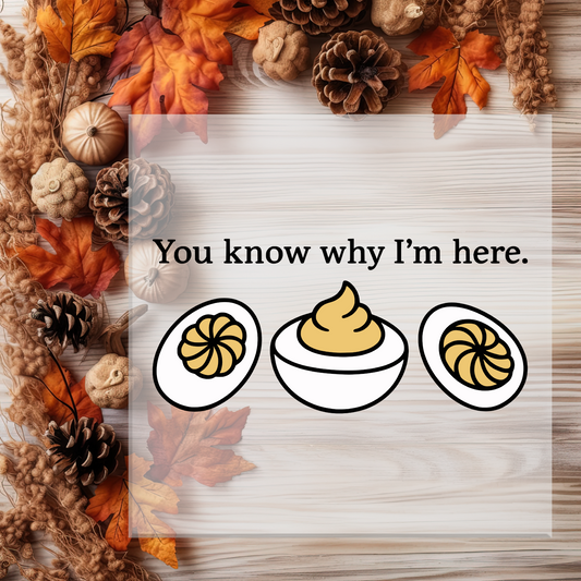 You Know Why I'm Here DTF Transfer